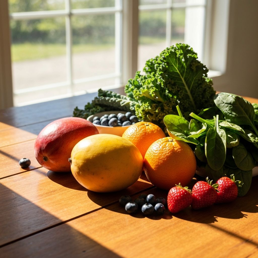 Fruits et légumes riches en vitamines